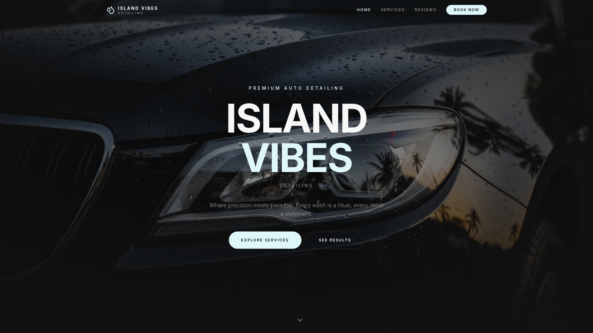 Island Vibes Detailing website preview